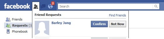 Barley_Jang_Friend_Request Facebook Friend Request from Barley Jang