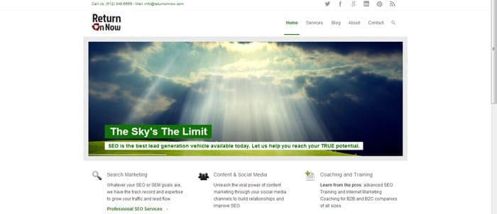 New Return On Now Website Hosted on WP Engine