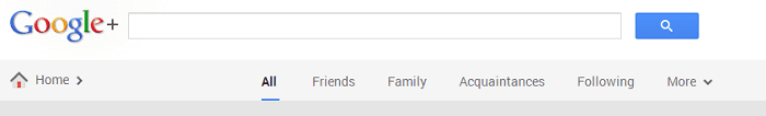 Google Plus: Better Navigation to Circles