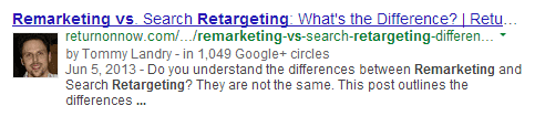 Semantic Authorship Markup with Rich Snippets Tommy Landry