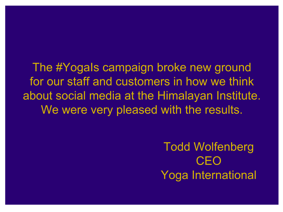 Todd Wolfenberg Yoga International CEO Testimonial