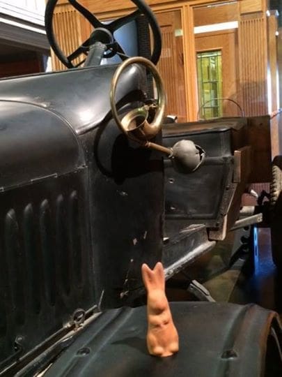 Thurber Clay in a Model T