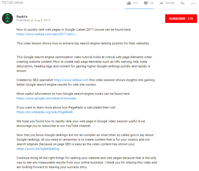 Video Descriptions