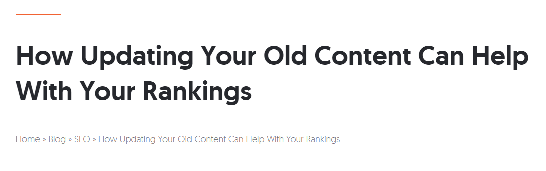 Example of blogosphere going crazy about updating old content