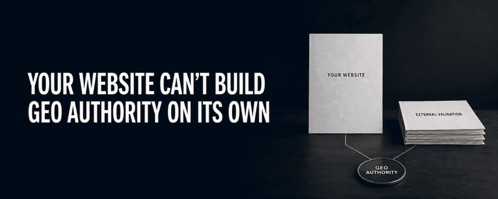 Your Website Can’t Build GEO Authority on Its Own