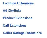 Google AdWords PPC Ad Extensions