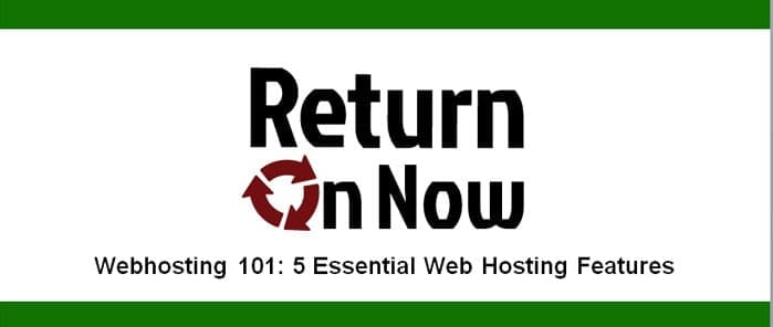 5 Essential Web Hosting Features