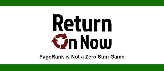 PageRank is Not a Zero Sum Game