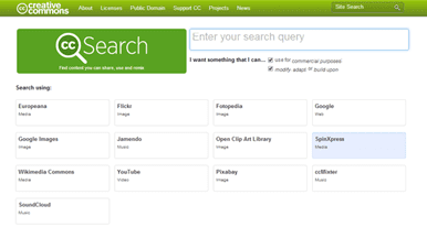 CreativeCommons.org Screenshot