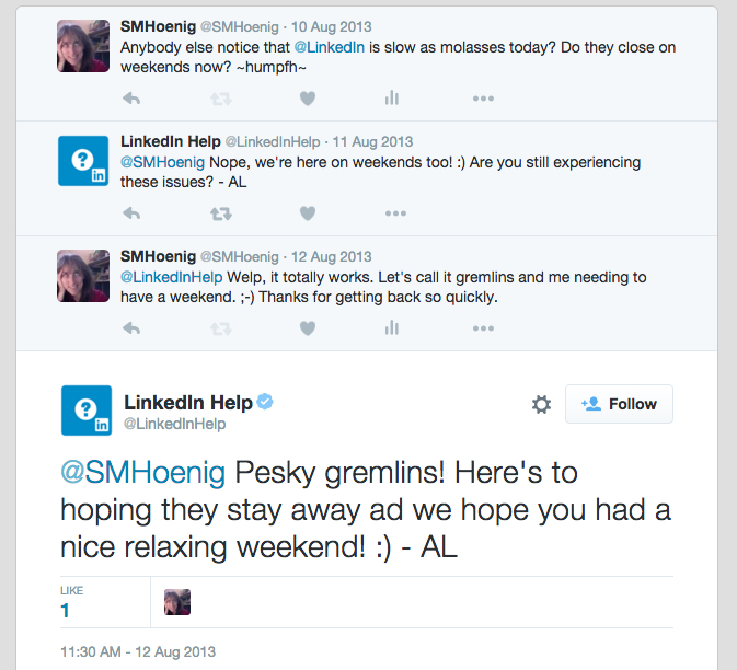 LinkedInHelp Does a Great Job of Social Service