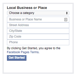 Make Your Own FB Page Local Business or Place