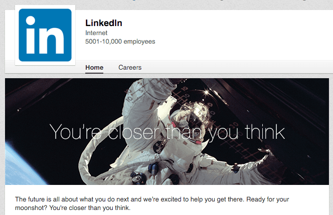 LinkedIn's Own Company Page