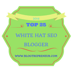 Top 25 White Hat SEO Bloggers Badge from Blogtrepreneur