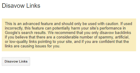 Google Disavow Links Tool