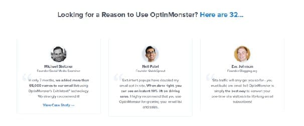 Testimonials Improve Landing Page Conversion