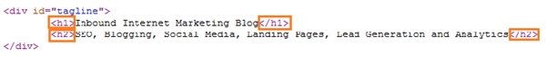 Hubspot Header Tags for On Page