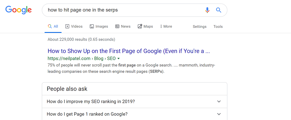 How to use SEO to hit page one on the SERPs