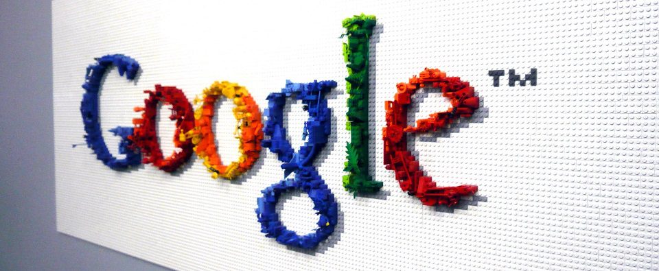 Google Logo New made with Legos