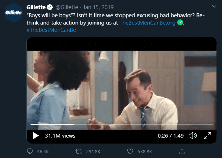 Gillette Controversial Marketing