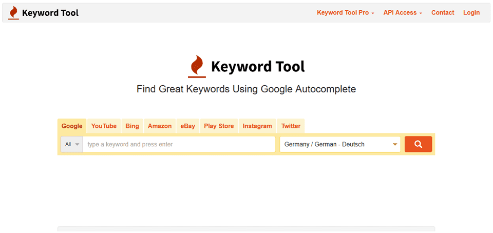 SEO Tools: KeywordTool.io