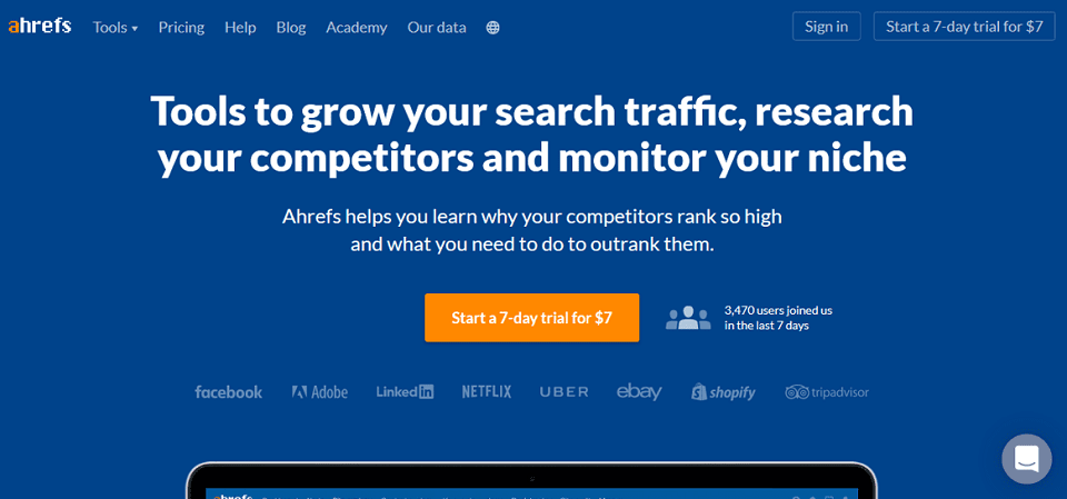 SEO Tools: ahrefs