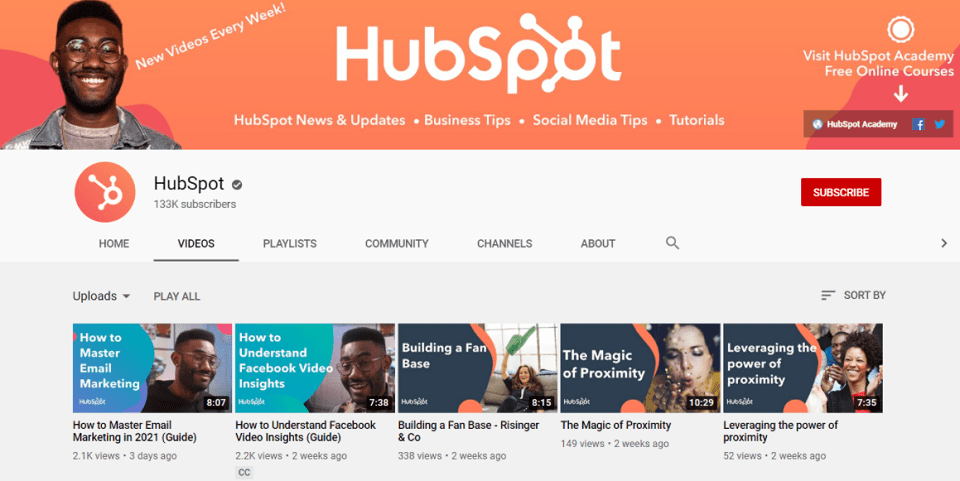 Tips to Promote Video Content: HubSpot Example
