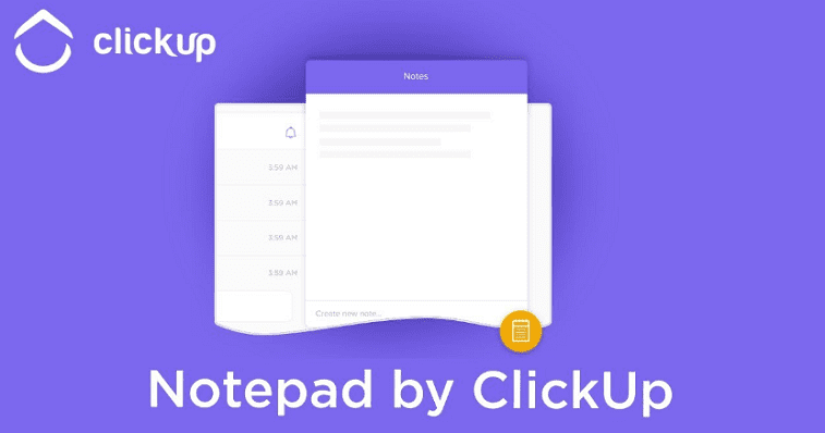 ClickUp Notepad Content Marketing Tool
