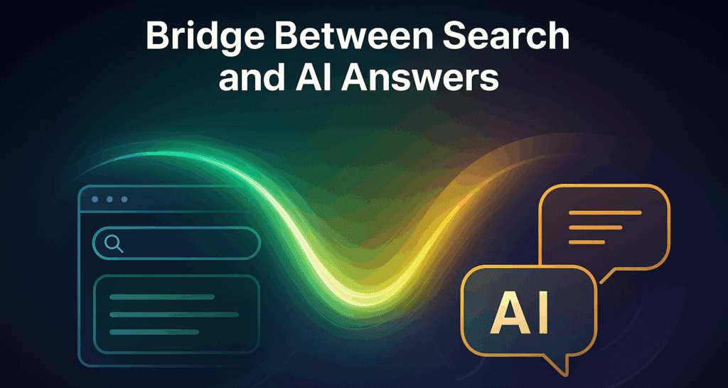 AI-Driven Discoverability Services: providing SEO, AEO, and GEO packages that serve as a bridge between search and AI answers
